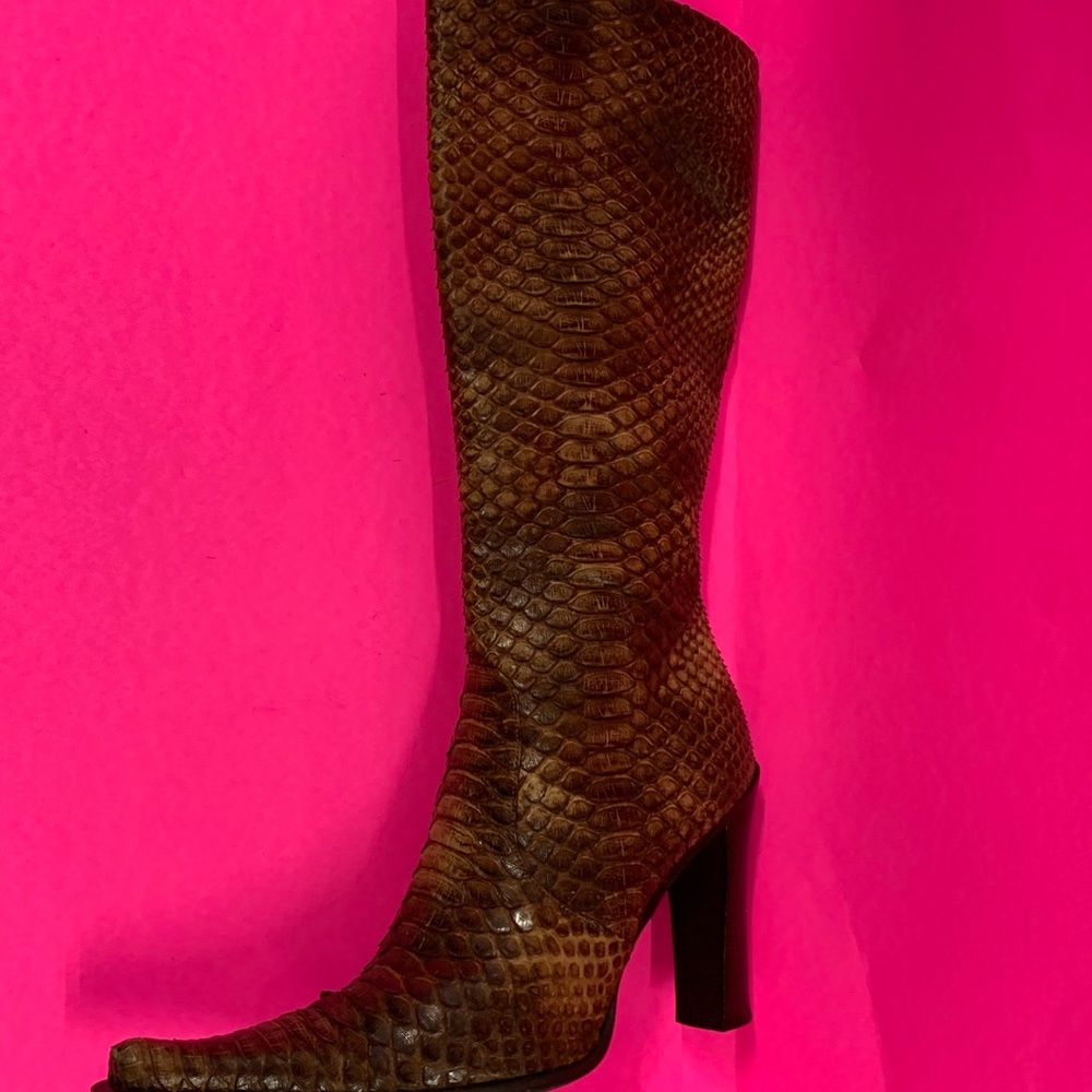 Snakeskin boots